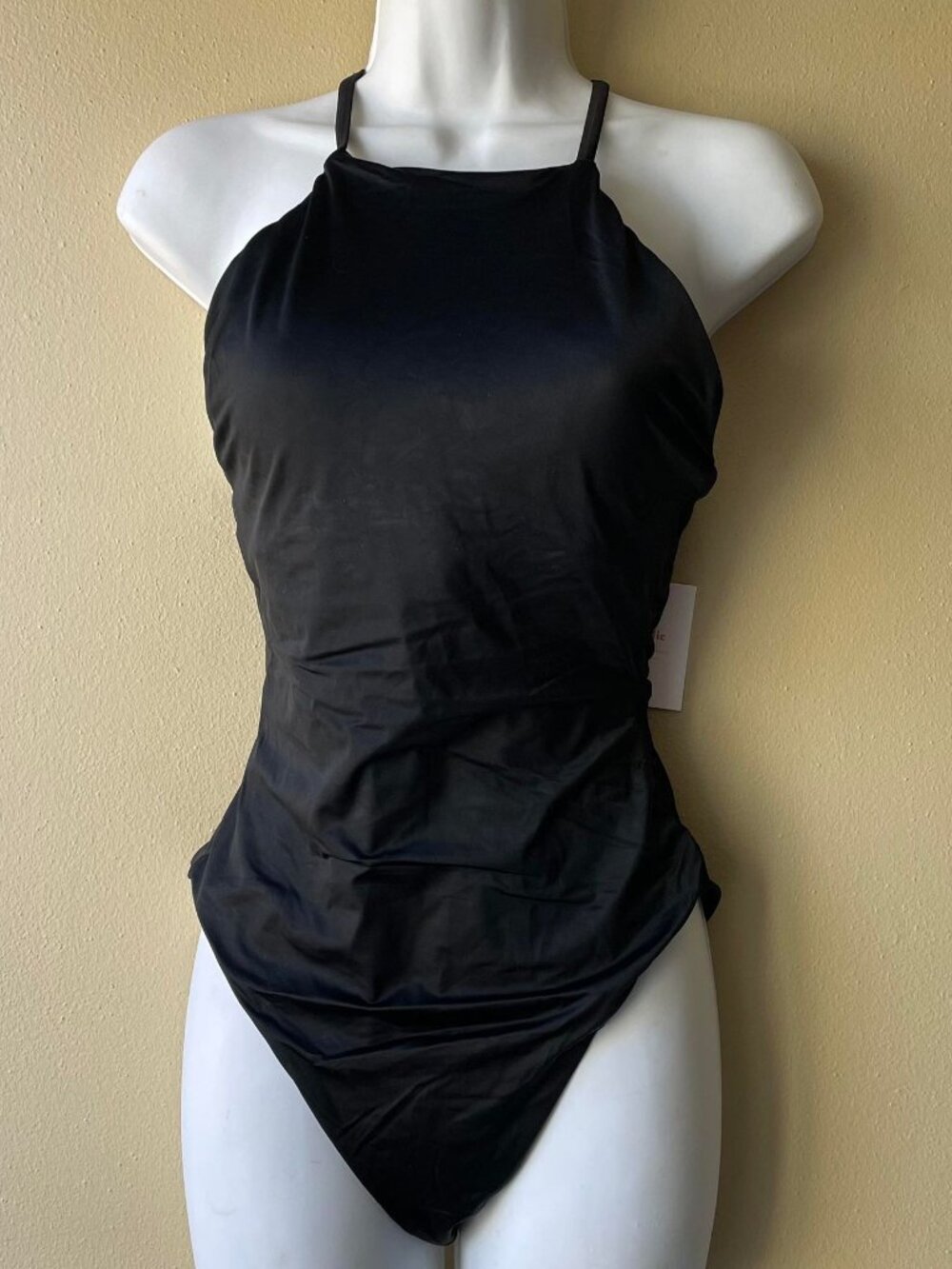 Andie Swim the Asbury Flat Black One Piece Swimsuit Womens Size Small